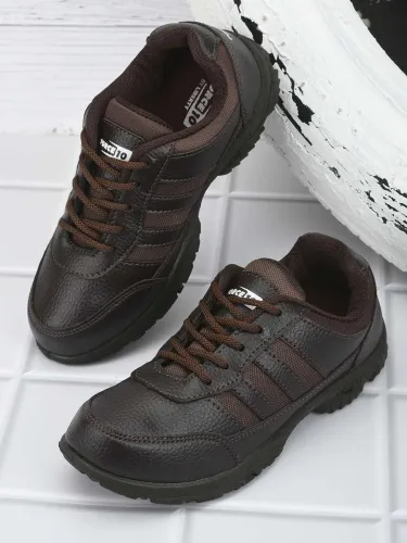 Image of LIBERTY Lace School Shoes For Boys & Girls Brown