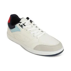Liberty LEAP7X Beige & Sky Blue Sneakers for Men - Memory Foam Casual Wear