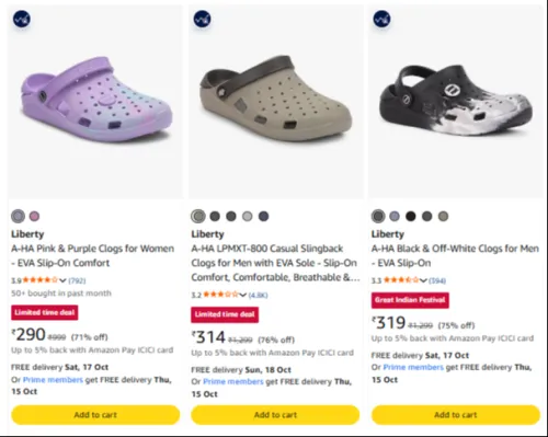 Image of Liberty Men's Clogs at minimum 71% Discount