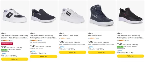 Image of Liberty Men's Shoes at minimum 71% Discount