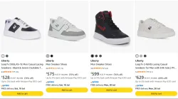 Liberty Mens Sneakers upto 76% Discount