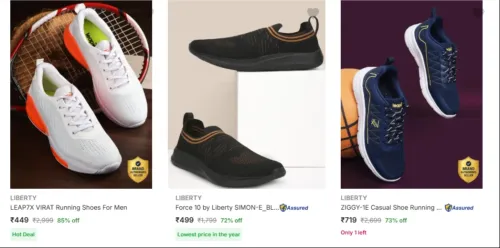 Image of Liberty Men’s Sports Shoes upto 85% Discount