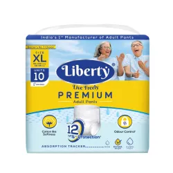 Liberty Premium Adult Diaper Pants, Extra Large (XL) 10 Count, Waist Size (96-165cm | 38-65 inches), Unisex, Leak Proof,