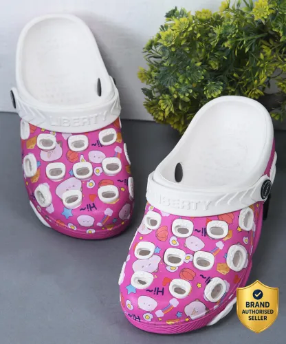 Image of LIBERTY Sling Back Clogs For Boys (Pink, 5-6 Years)