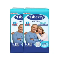 Liberty Eco Adult Diaper Pants Large 40 Count Pack of 2