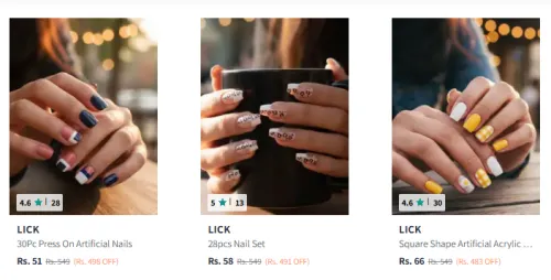 Image of Lick Fake Nails Starting @ ₹51