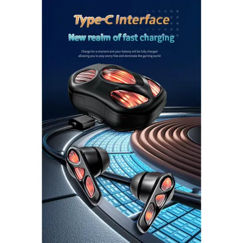 Image of Life Like TWS Gaming Earbuds, Type-C Fast Charging, Ultra-Low Latency