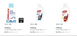 Lifebuoy Body Wash 1L starting ₹ 162