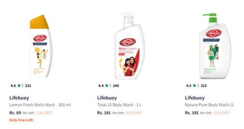 Image of Lifebuoy Body Wash starting at ₹69