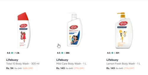 Image of Lifebuoy Body Wash Starting at ₹94