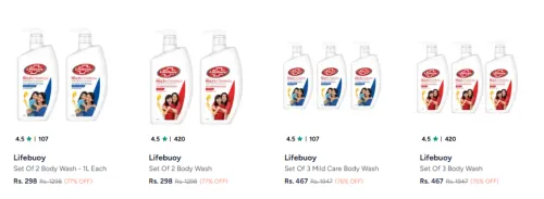 Image of Lifebuoy Body Wash Upto 77% Discount