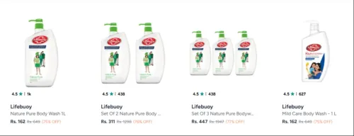 Image of Lifebuoy Body Wash upto 77% Discount