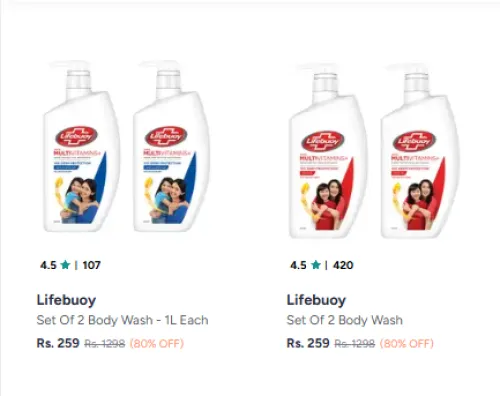 Image of Lifebuoy Body Wash Upto 80% Off
