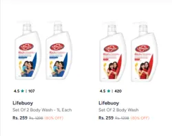Lifebuoy Body Wash Upto 80% Off