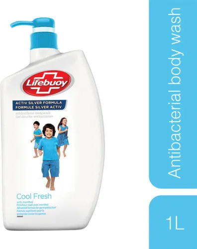 Image of LIFEBUOY Bodywash 1Ltr, Coolfresh| An Antibacterial Body Wash | Long-Lasting Freshness  (1000 ml)