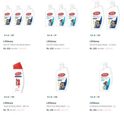 Lifebuoy Body Wash And Shower Gel @ Up to 73% OFF