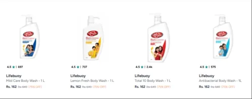 Image of Lifebuoy Bodywash at 75% discount 