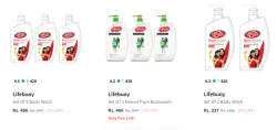  Lifebuoy Bodywash Minimum 70% Discount