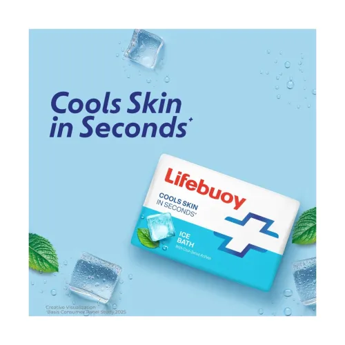 Image of LIFEBUOY Ice Bath Soap Combo Pack of 5, 125g each,