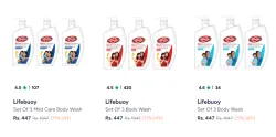 Lifebuoy Set of 3 Bodywash up to 77% Discount