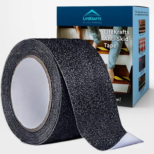 Image of Lifekrafts Anti Skid Tape for Stairs | Heavy-Duty Anti Slip Grip Tape for Floors