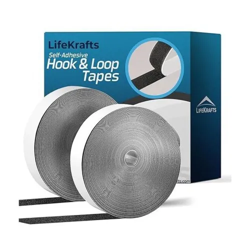 Image of Lifekrafts Self Adhesive Hook & Loop Tapes Black