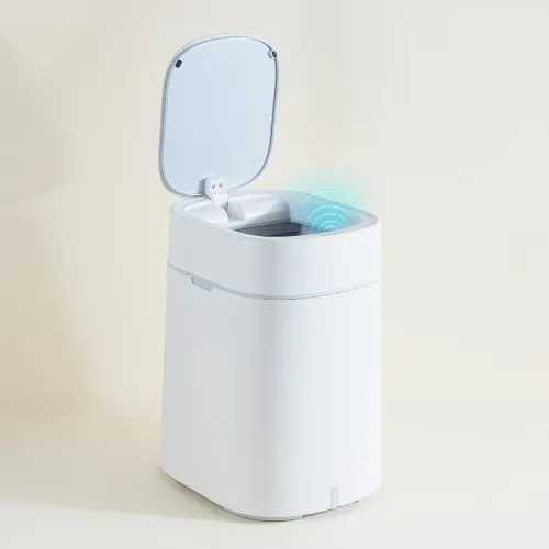 Image of Lifelong 12L Motion Sensor Dustbin (White, LLSD001)