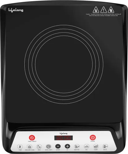 Image of Lifelong 1800 W Induction Cooktop Push Button