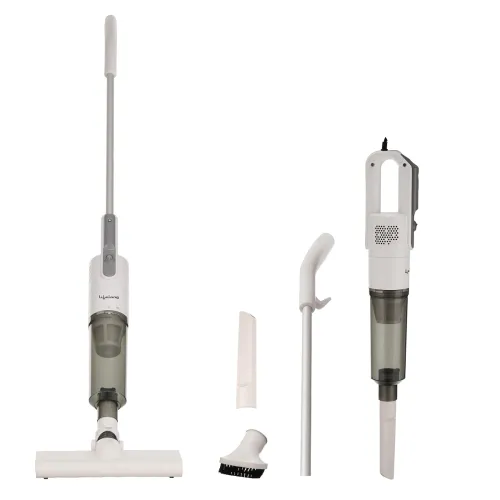 Image of Lifelong 2-in-1 Handheld & Stick Vacuum Cleaner | 14KPA Suction | HEPA Filter | 3 Cleaning Heads for Dust Mite, Bed, Sof
