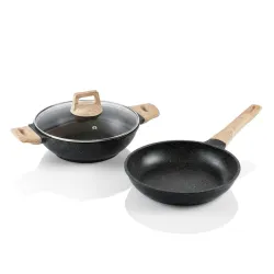 Lifelong 2 Piece Die-Cast Cookware Set with Common Lid
