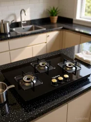 Lifelong HobTop Gas LLHT005 Glass Automatic Hob (3 Burners)