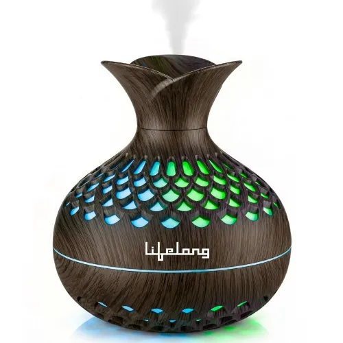 Image of Lifelong Flower Home Humidifier & Essential Oil Diffuser | 300ml Tank Capacity | Ultrasonic Aromatherapy for Home, Offic