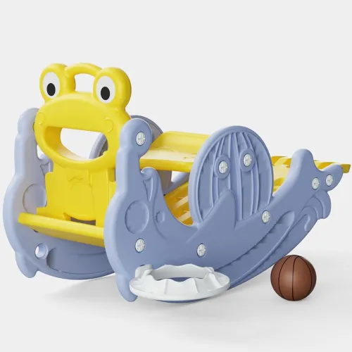 Image of Lifelong 3 in 1 Modern Slide & Rocker with Basketball for Kids