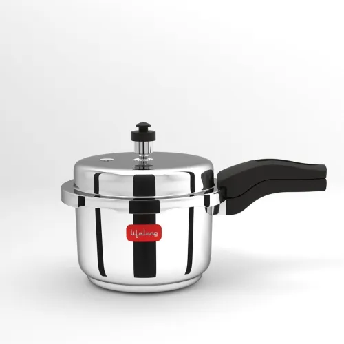 Image of Lifelong 3 L Induction Bottom Pressure Cooker (Stainless Steel) 3 L Induction Bottom Pressure Cooker (Stainless Steel)