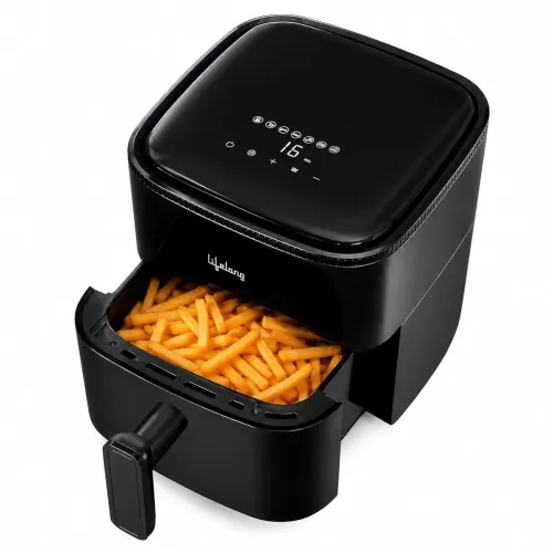 Image of Lifelong 4.2 Litre Digital Air Fryer 7 Preset Menu Detachable Handle