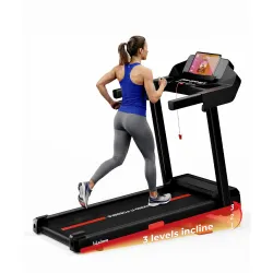 Lifelong 4.5HP Motorized Treadmill for Home | Manual Incline 12% | Foldable Handle | Max Speed 12 km/h