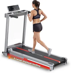 Lifelong 4.5HP Motorized Foldable Handle Treadmill Manual Incline 2 Level 
