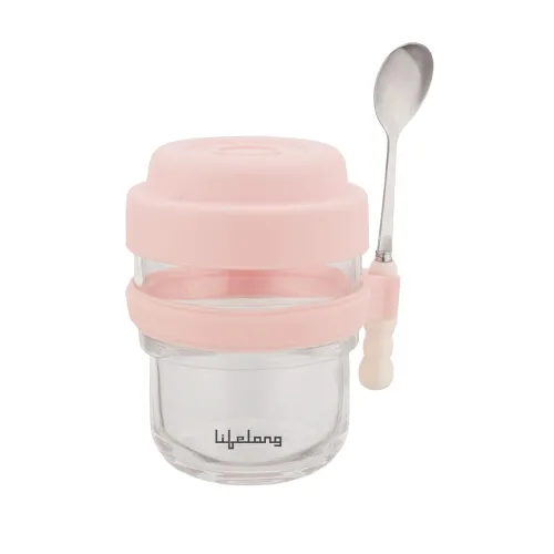 Image of Lifelong 430ml Airtight Glass Oatmeal Mug