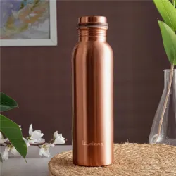 Lifelong 900 ml Copper Water Bottle | Natural Alkaline water | Leakproof & Lightweight Design Boosts Immunity | Anti-Bac