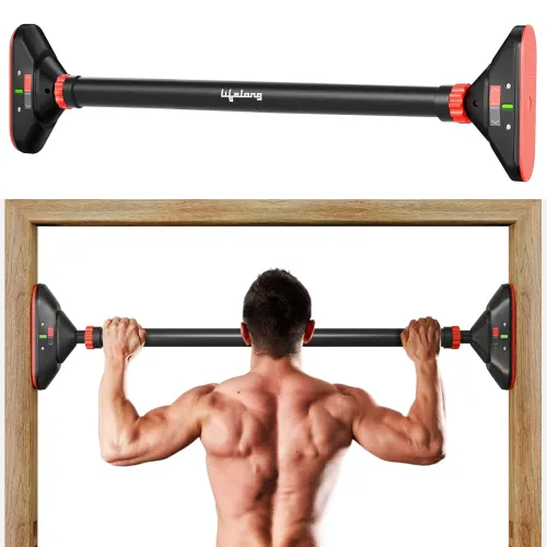 Image of Lifelong Adjustable Pull-Up Bar for Home Gym | No Screws Hanging Bar