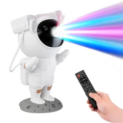 Lifelong Astronaut Galaxy Projector Light for Bedroom with Remote| White Finish |Star, Nebula & Space Night Lamp with Ti
