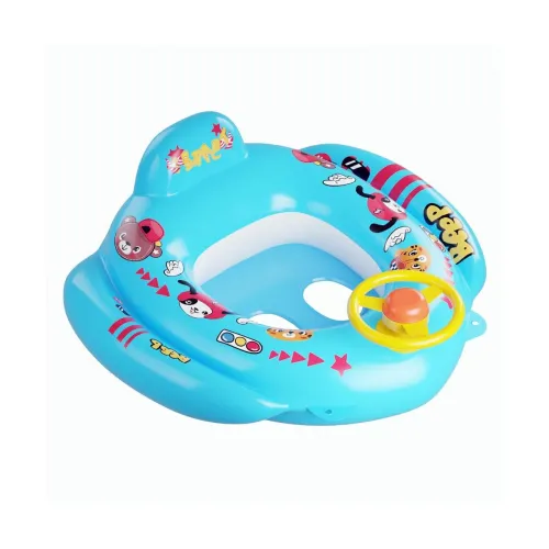 Image of Lifelong Swimming Tube Inflatable Swim Ring Pool Float Aid Baby Seat Safe Anti-flip Kids Cartoon Swimming Ring(Blue)