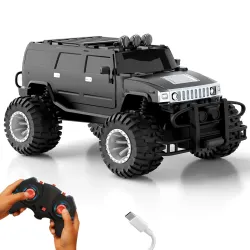 Lifelong Beast Off Roader RC Car Toy for Kids, 2.4GHz Monster Truck, LED Lights, Rechargeable, 120ft Range