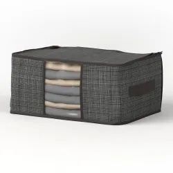 Lifelong Blankets Storage Bag for Home | Underbed Organizer & King Size Blanket Cover | Non-Woven Fabric & Transparent W