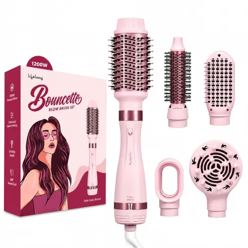 Image of Lifelong Bouncette 5 in 1 Hot Air Brush for Women|1200W Hair Dryer & Styler