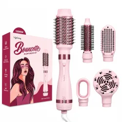 Lifelong Bouncette 5 in 1 Hot Air Brush for Women|1200W Hair Dryer & Styler