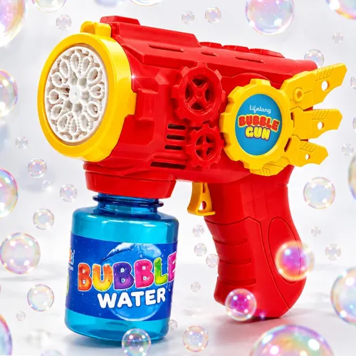 Image of Lifelong Bubble Gun for Kids AA Battery Operated with 100ml Bubble Solution