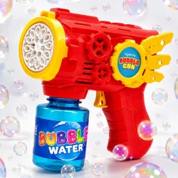 Lifelong Bubble Gun for Kids AA Battery Operated with 100ml Bubble Solution