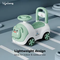 Lifelong Bunny Manual Push Ride-On Toy Car for Kids