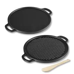 Lifelong Cast Iron 2-in-1 Dosa Tawa 